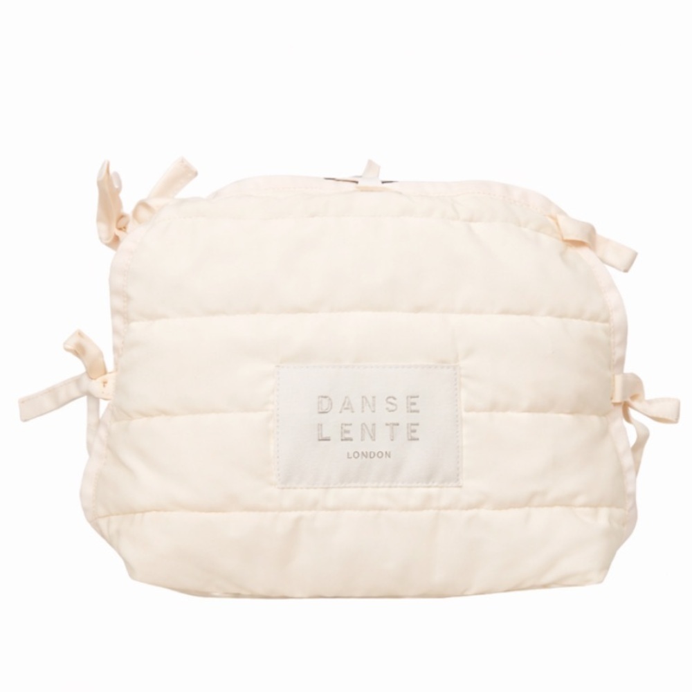 Danse Lente London Quilted Dust Bag & Tags for the Phoebe Bis Bag in Cream NWT!
